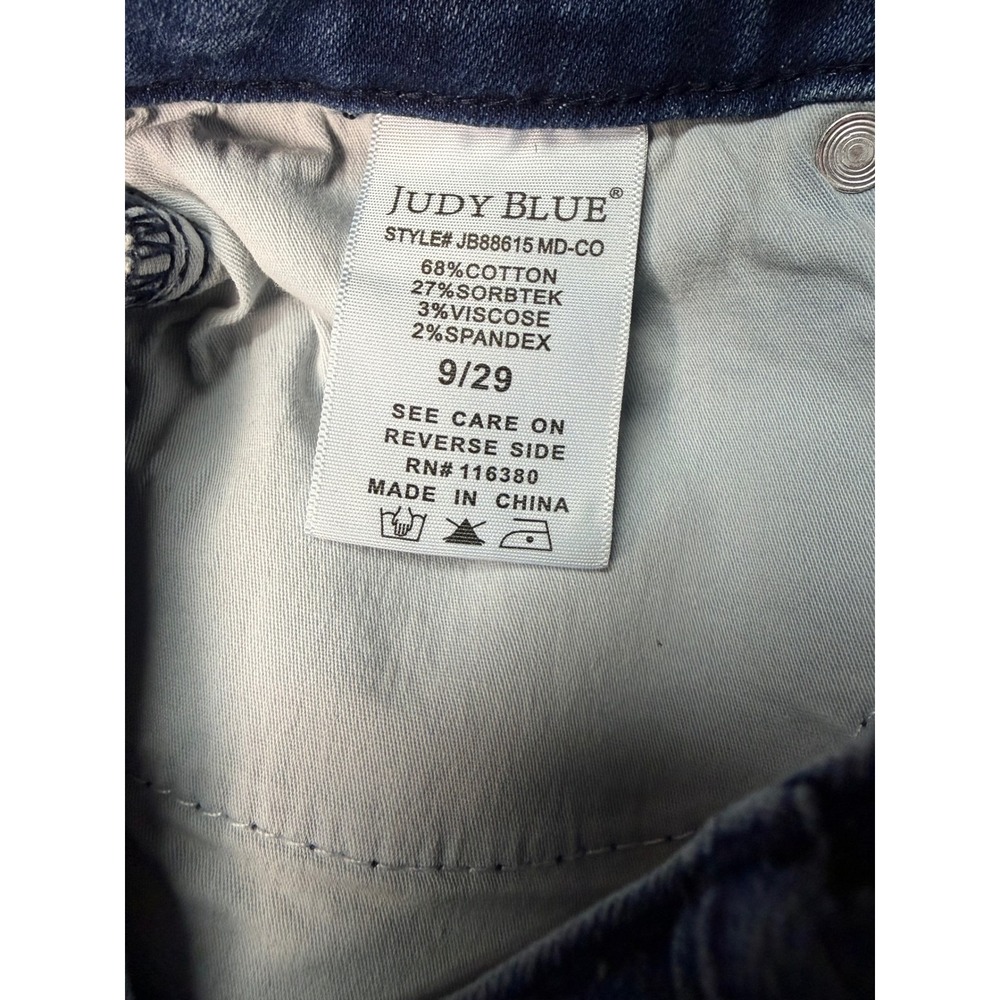Judy Blue Skinny Fit Jeans Med Wash High Rise Denim JB88615 MD-CO Size 9/29 L29 - Picture 3 of 4